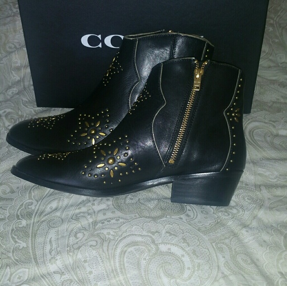 coach studded booties